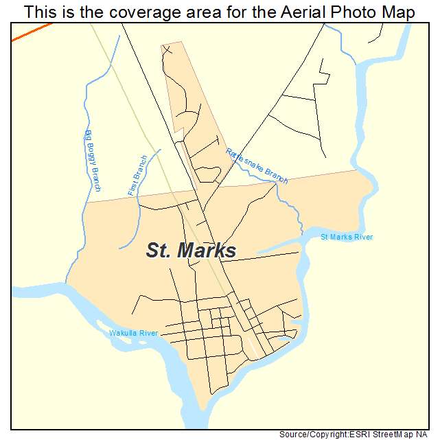 St Marks, FL location map 