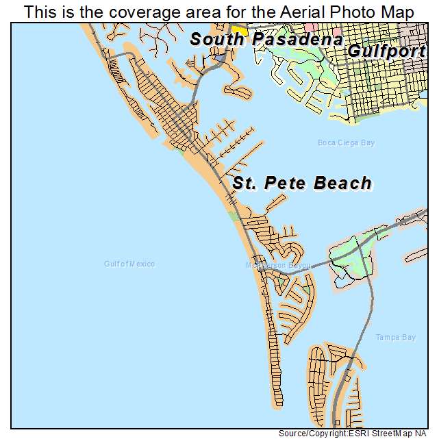 St Pete Beach, FL location map 