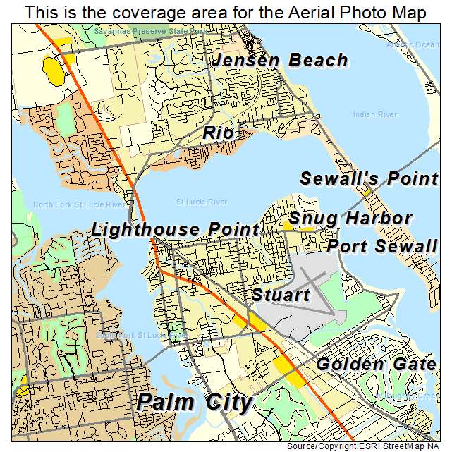 Stuart, FL location map 