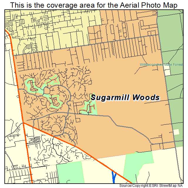 Sugarmill Woods, FL location map 