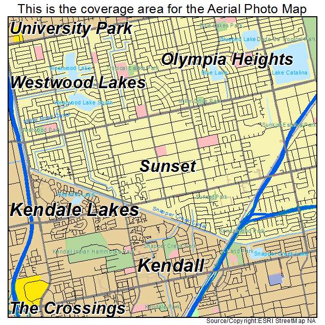 Sunset, FL location map 