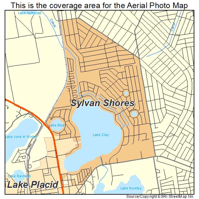 Sylvan Shores, FL location map 