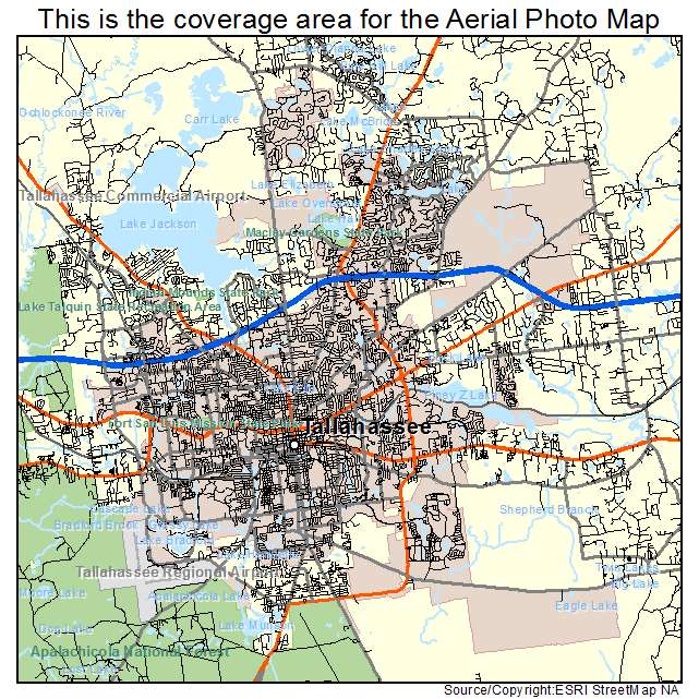 Tallahassee, FL location map 