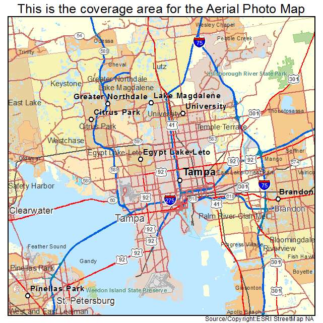 Tampa, FL location map 