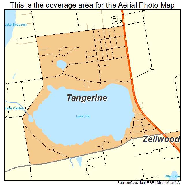 Tangerine, FL location map 
