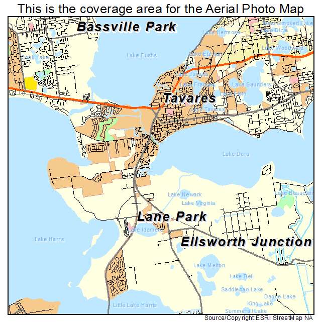 Tavares, FL location map 