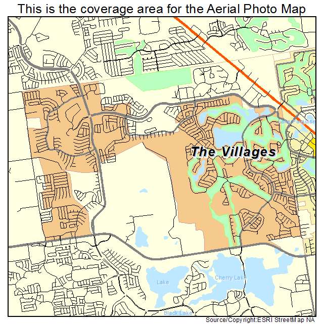Aerial Photography Map Of The Villages Fl Florida