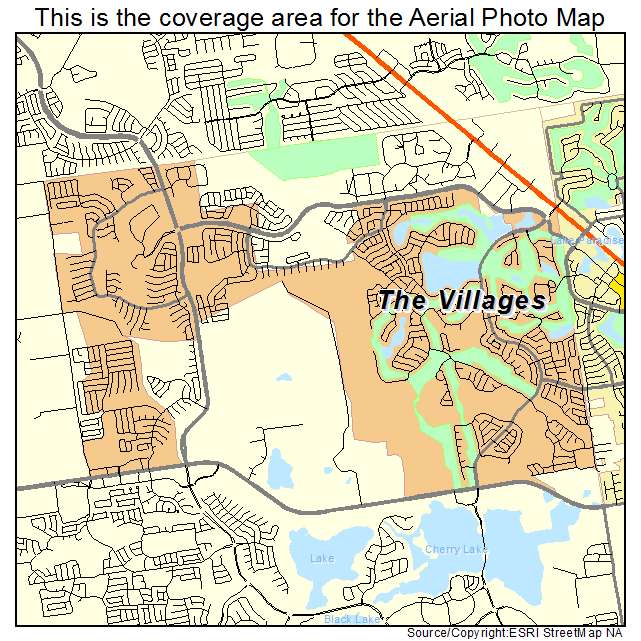 The Villages, FL location map 