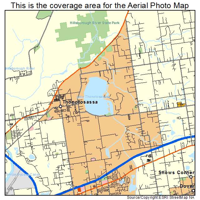 Thonotosassa, FL location map 