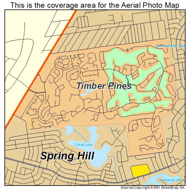 Timber Pines, FL location map 