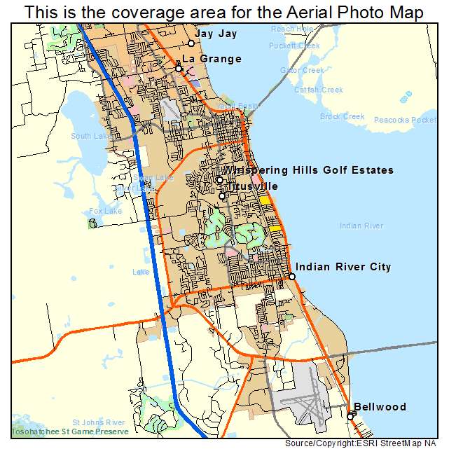 Titusville, FL location map 