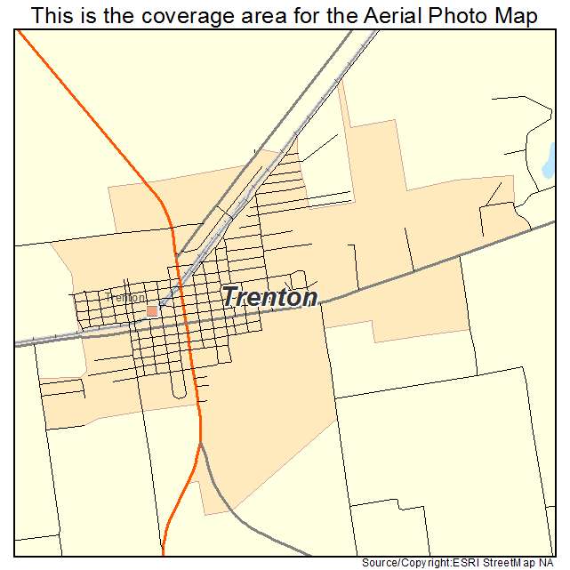 Trenton, FL location map 