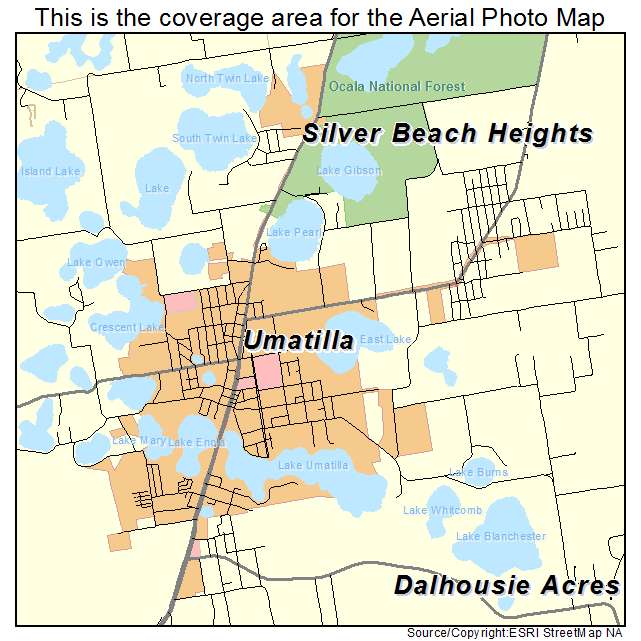 Umatilla, FL location map 