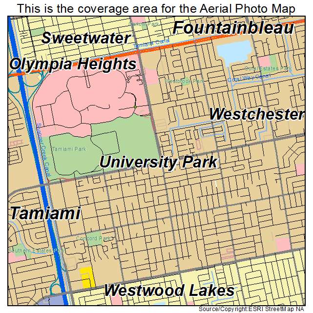 University Park, FL location map 