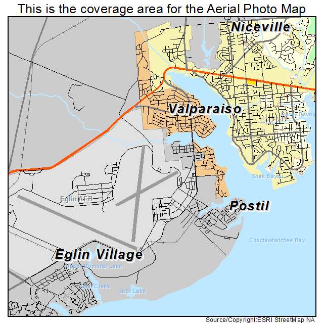 Valparaiso, FL location map 