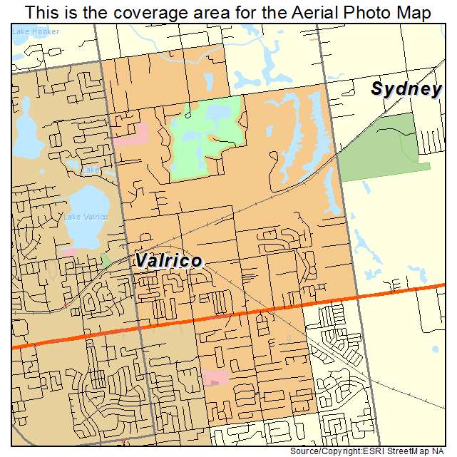 Valrico, FL location map 