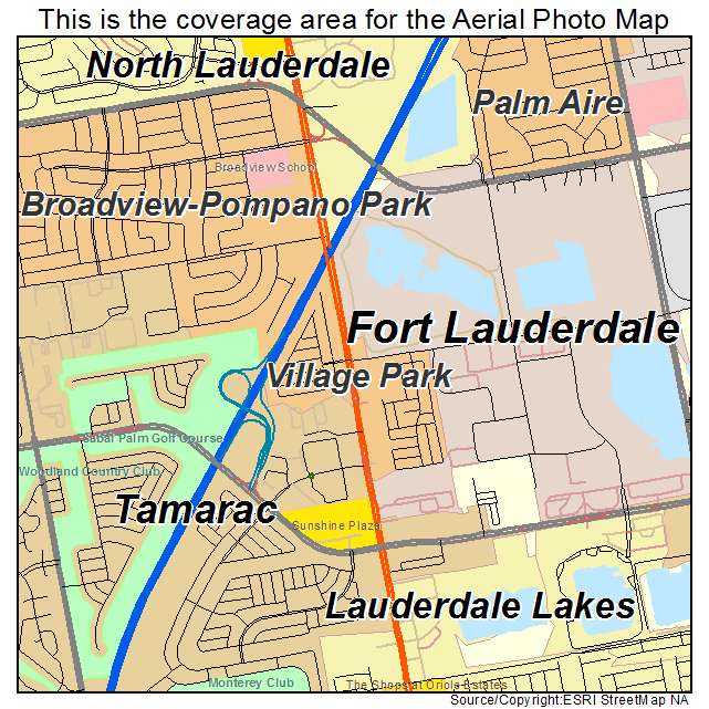 Village Park, FL location map 