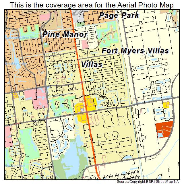 Villas, FL location map 