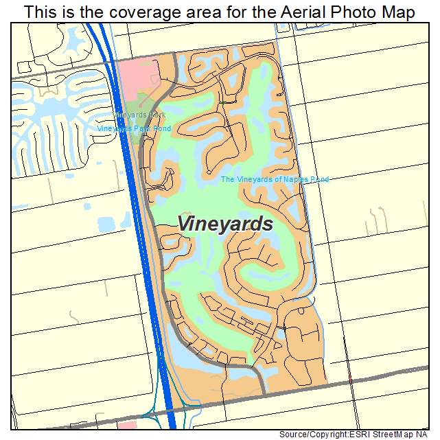 Vineyards, FL location map 