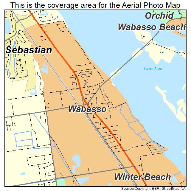 Wabasso, FL location map 