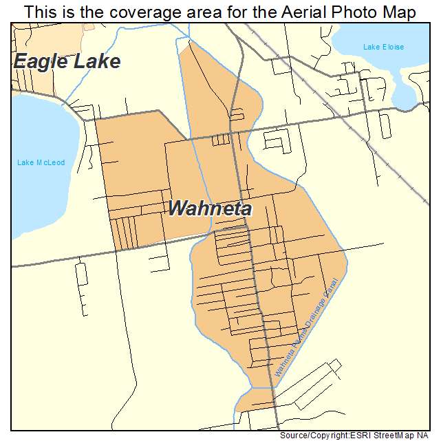 Wahneta, FL location map 