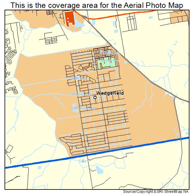 Wedgefield, FL location map 