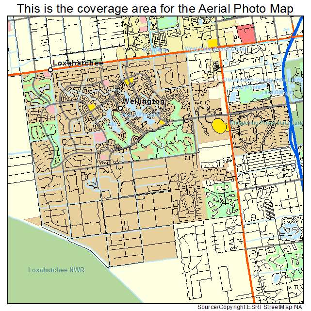 Wellington, FL location map 