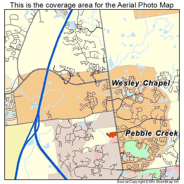 Wesley Chapel, FL location map 