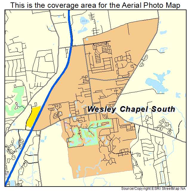 Wesley Chapel South, FL location map 
