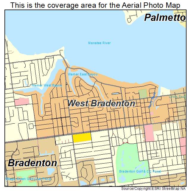 West Bradenton, FL location map 