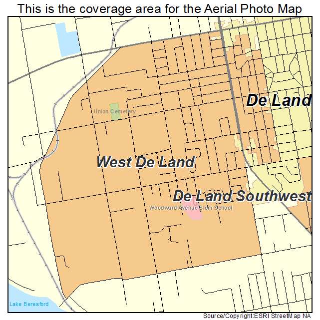 West De Land, FL location map 
