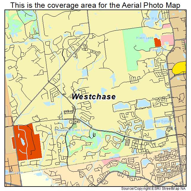 Westchase, FL location map 
