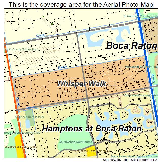 Whisper Walk, FL location map 