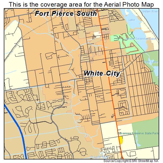 White City, FL location map 