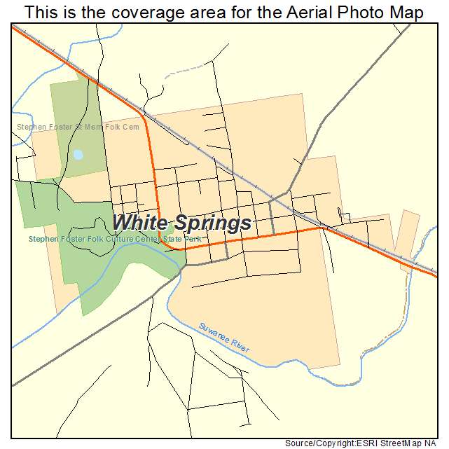 White Springs, FL location map 