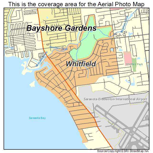 Whitfield, FL location map 