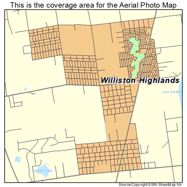 Williston Highlands, FL location map 