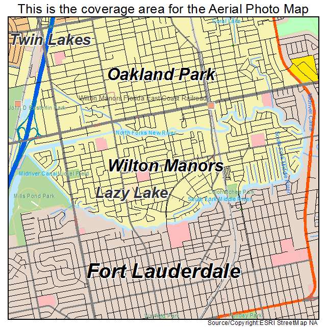 Wilton Manors, FL location map 