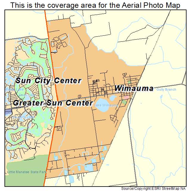Wimauma, FL location map 