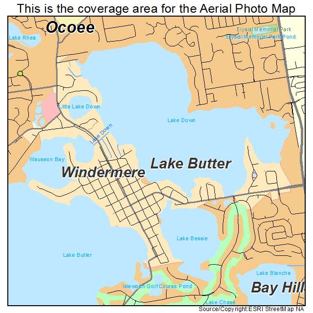 Windermere, FL location map 