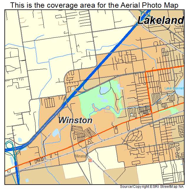 Winston, FL location map 
