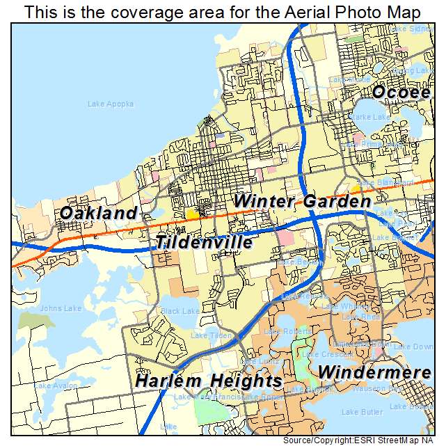 Winter Garden, FL location map 