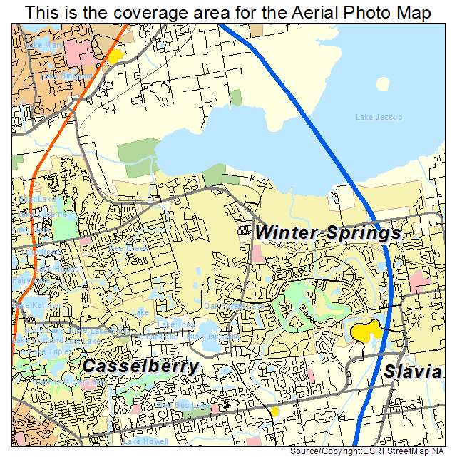 Winter Springs, FL location map 