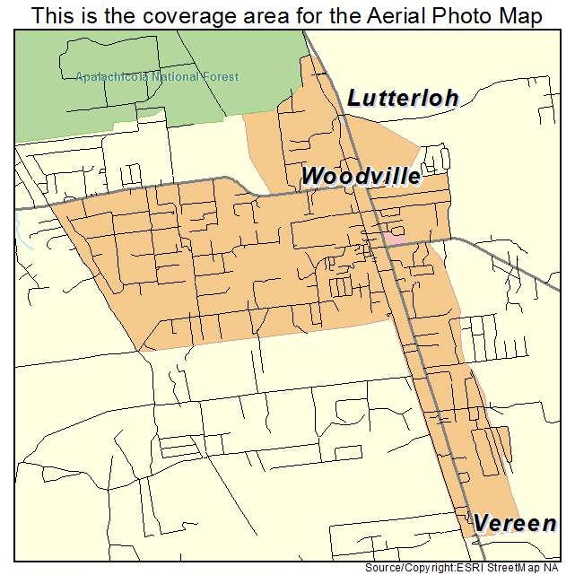 Woodville, FL location map 