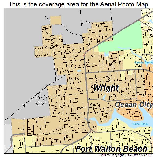 Wright, FL location map 