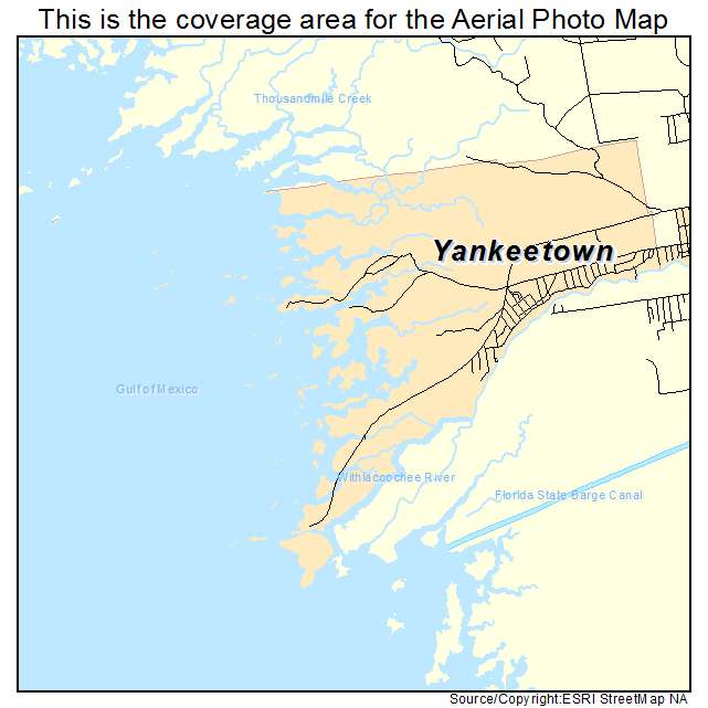 Yankeetown, FL location map 