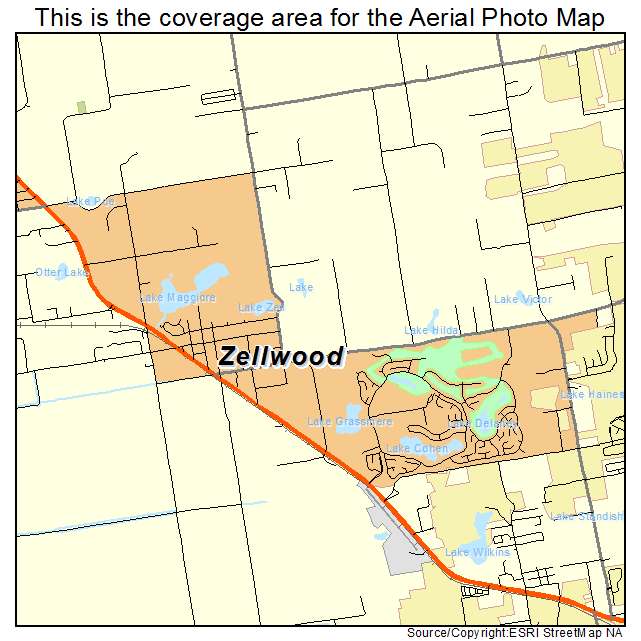 Zellwood, FL location map 
