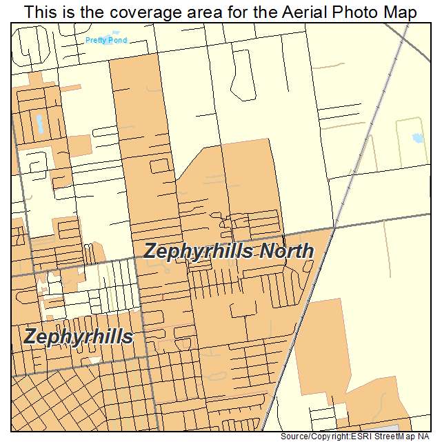 Zephyrhills North, FL location map 