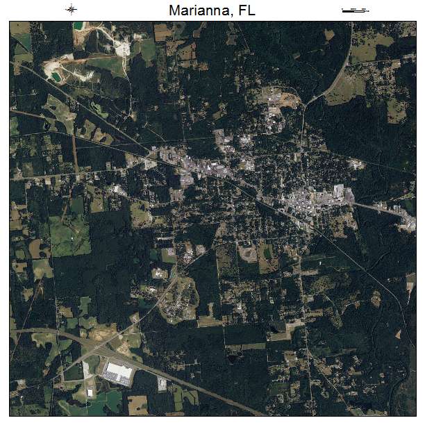 Marianna, FL air photo map