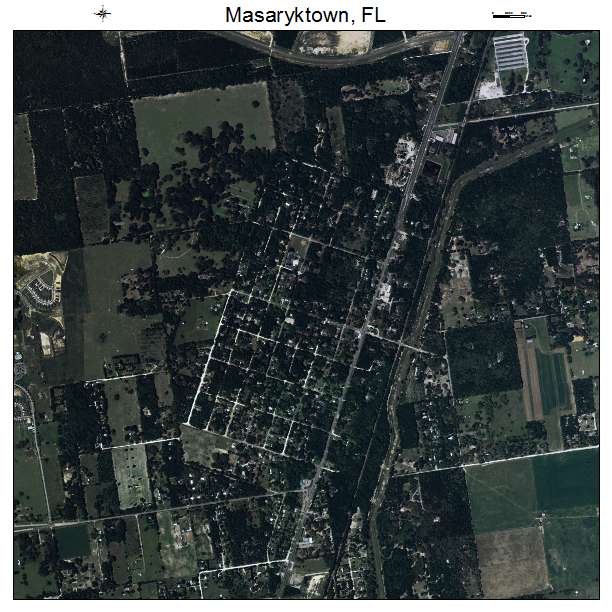 Masaryktown, FL air photo map